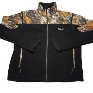 Rocky Realtree Camo Fleece Jacket – Men’s Size XL Full Zip - Removable Sleeves